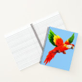 飛んでいるプリント ノートブック (内部)