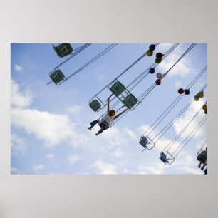 飛んでいるプリント ポスター