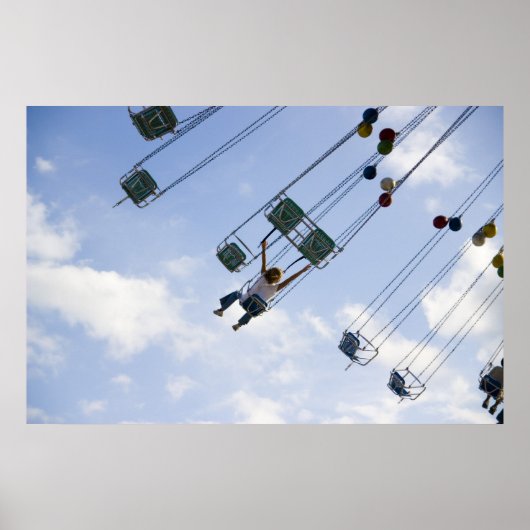 飛んでいるプリント ポスター (正面)