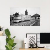 飛んでいるヤンキーアットポートランドMEユニオン駅1937 ポスター (ホームオフィス)