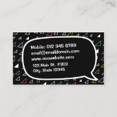 飛んでいる三角形 名刺 (裏面)