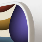 飛んでいる上へカラフルモダン抽象芸術 ピックルボールラケット (左詳細)