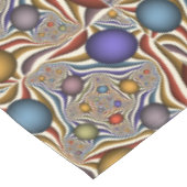 飛んでいる上へカラフルモダン、抽象芸術フラクタル テーブルクロス (アングル)