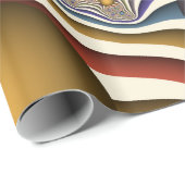 飛んでいる上へカラフルモダン、抽象芸術フラクタル ラッピングペーパー (ロールコーナー)