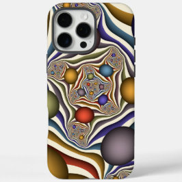 飛んでいる上へカラフルモダン、抽象芸術フラクタル iPhone 16 PRO MAXケース