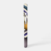 飛んでいる上へカラフルモダン、抽象芸術フラクタル iPhone 16ケース (左側面)