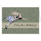 飛んでいる不思議の国のガラスのアリス (正面横)