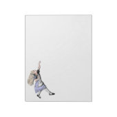 飛んでいる不思議の国のガラスのアリス ノートパッド (回転)