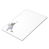 飛んでいる不思議の国のガラスのアリス ノートパッド (アングル)