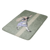 飛んでいる不思議の国のガラスのアリス バスマット (アングル)