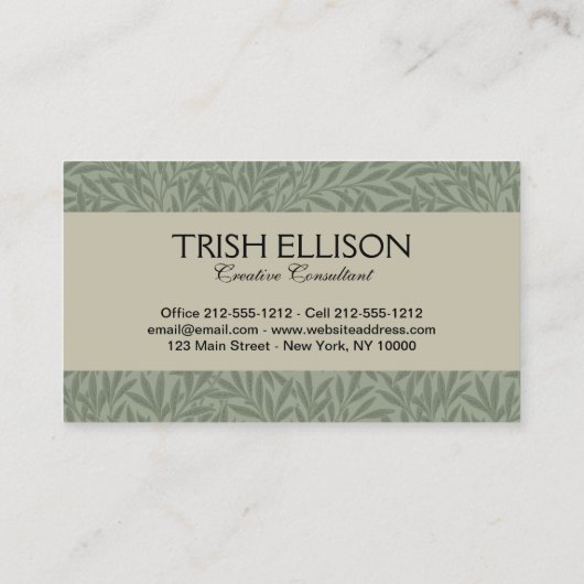 飛んでいる不思議の国のガラスのアリス 名刺 (裏面)