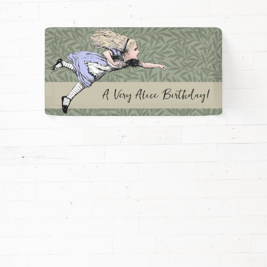 飛んでいる不思議の国のガラスのアリス 横断幕 (インサイチュ)