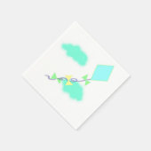 飛んでいる凧 スタンダードカクテルナプキン (角)