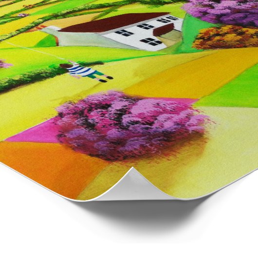 飛んでいる凧 ポスター (角)