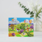 飛んでいる凧 ポストカード (スタンド正面)