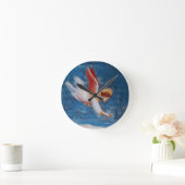 飛んでいる天使の夢 ラウンド壁時計 (ホーム)