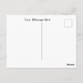 飛んでいる子猫ヴィンテージ白黒 ポストカード (裏面)