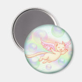 飛んでいる子猫磁石 マグネット (正面/裏面)