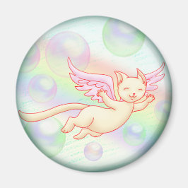 飛んでいる子猫磁石 マグネット