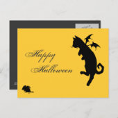 飛んでいる子猫 ポストカード (正面/裏面)