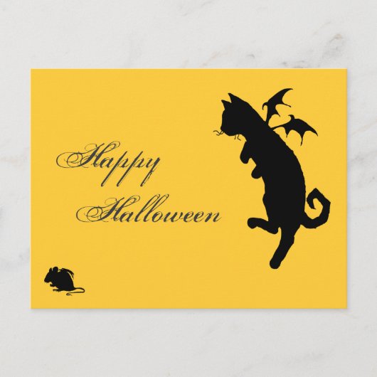 飛んでいる子猫 ポストカード (正面)