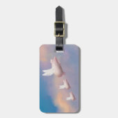 飛んでいる子豚ラゲッジタグ ラゲッジタグ (正面縦)