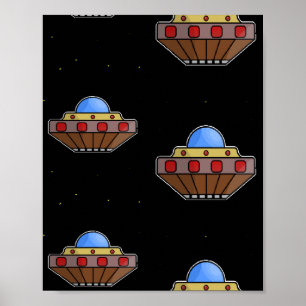 飛んでいる宇宙ufo ポスター