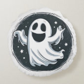 飛んでいる幽霊 ラウンドクッション (裏面)