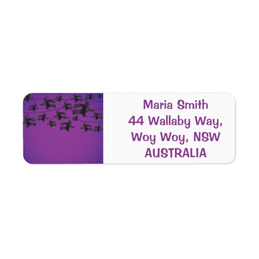 飛んでいる弦 ラベル (正面)