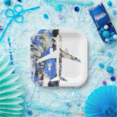 飛んでいる抽象芸術 ペーパープレート (パーティー)