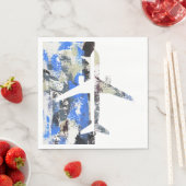 飛んでいる抽象芸術：マイケル・モファ スタンダードランチョンナプキン (インサイチュ)