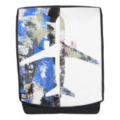 飛んでいる抽象芸術：マイケル・モファ バックパック (正面)