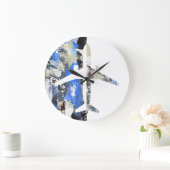 飛んでいる抽象芸術:マイケル・モファ ラージ壁時計 (ホーム)