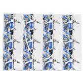 飛んでいる抽象芸術 ラージペーパーバッグ (裏面)