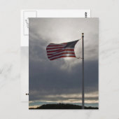 飛んでいる旗 ポストカード (正面/裏面)