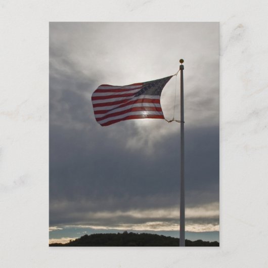 飛んでいる旗 ポストカード (正面)