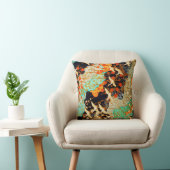 飛んでいる春の花フローラ付ク日本のレーン クッション (椅子)