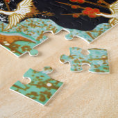 飛んでいる春の花フローラ付ク日本のレーン ジグソーパズル (側面)