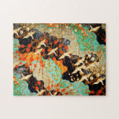 飛んでいる春の花フローラ付ク日本のレーン ジグソーパズル (横)