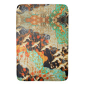 飛んでいる春の花フローラ付ク日本のレーン バスマット (正面縦)