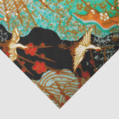 飛んでいる春の花フローラ付ク日本のレーン 薄葉紙 (詳細)