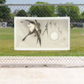 飛んでいる月満月のプリントバナ日本のー 横断幕 (インサイチュ)