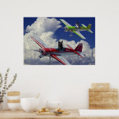 飛んでいる犬4 ポスター (キッチン)