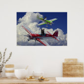 飛んでいる犬5 ポスター (キッチン)