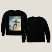 飛んでいる男 (デザイン 正面＆背面)