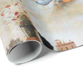 飛んでいる福音天使クリスマス喜び平和の愛 ラッピングペーパー (ロールコーナー)