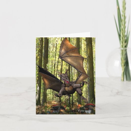 飛んでいる竜 カード (正面)