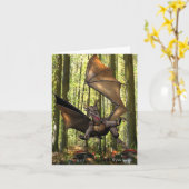 飛んでいる竜 カード (黄色い花)