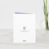 飛んでいる紙ガーリー飛行機 カード (裏面)