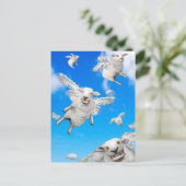 飛んでいる羊2 ポストカード (スタンド正面)